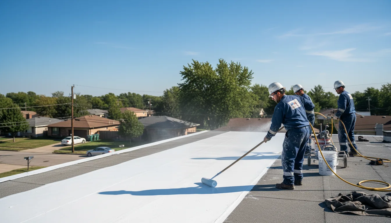 Commercial roof coating in Websterville, VT near me